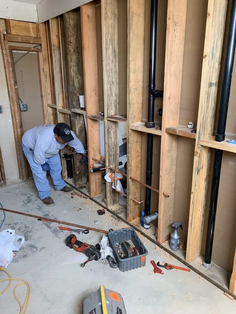 Commercial rough-in plumbing for Gas Line Repair in Sheridan